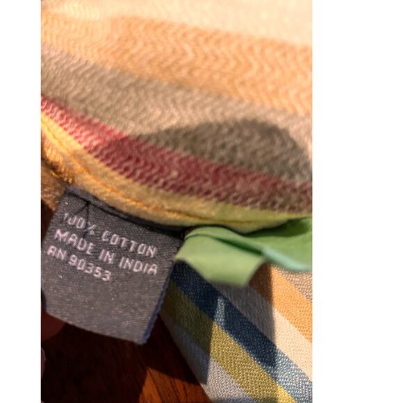 J. Gee Dress Medium, Long Sleeve, Striped, Yellow Green, Knee Length, Pockets - Picture 5 of 11